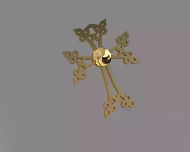 Pendant gold cross