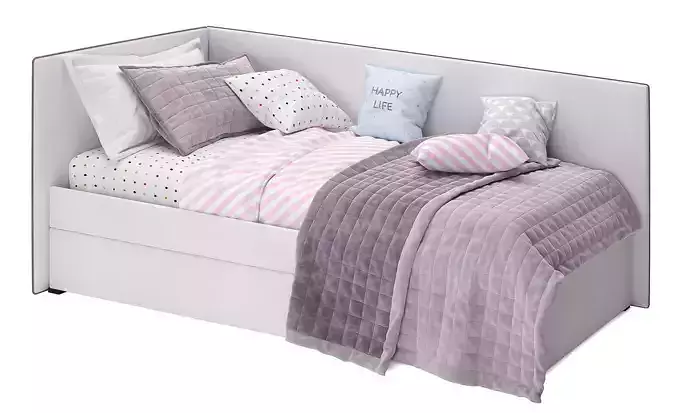 One Side Bert Bed 3D model