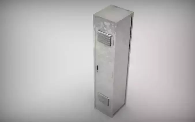 METAL LOCKER Low-poly 3D model