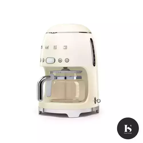 Smeg Retro Drip Filter Coffee Machine in Cream 