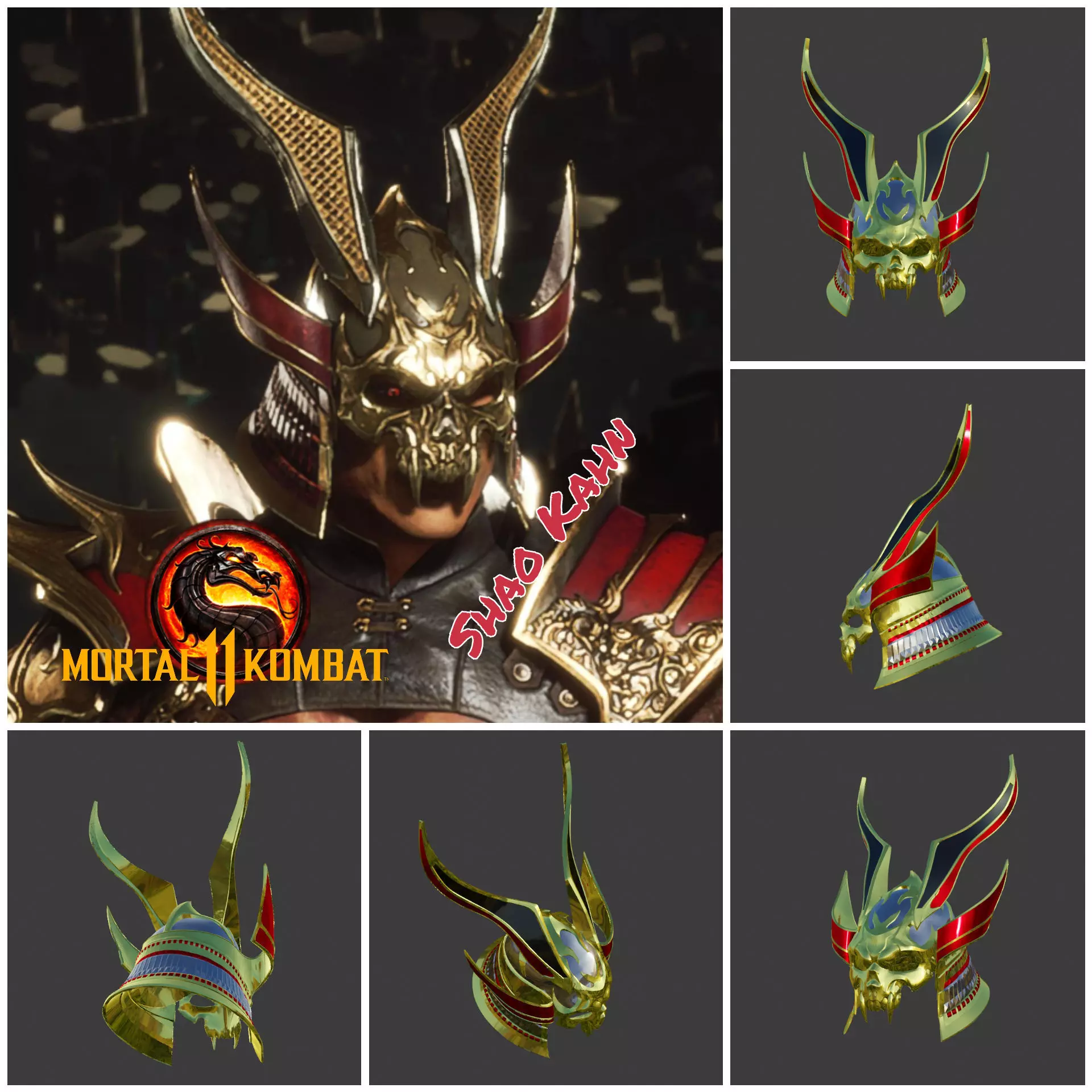 Shao Kahn helmet from Mortal Kombat 11 - Greatest Conqueror 3D print model_0