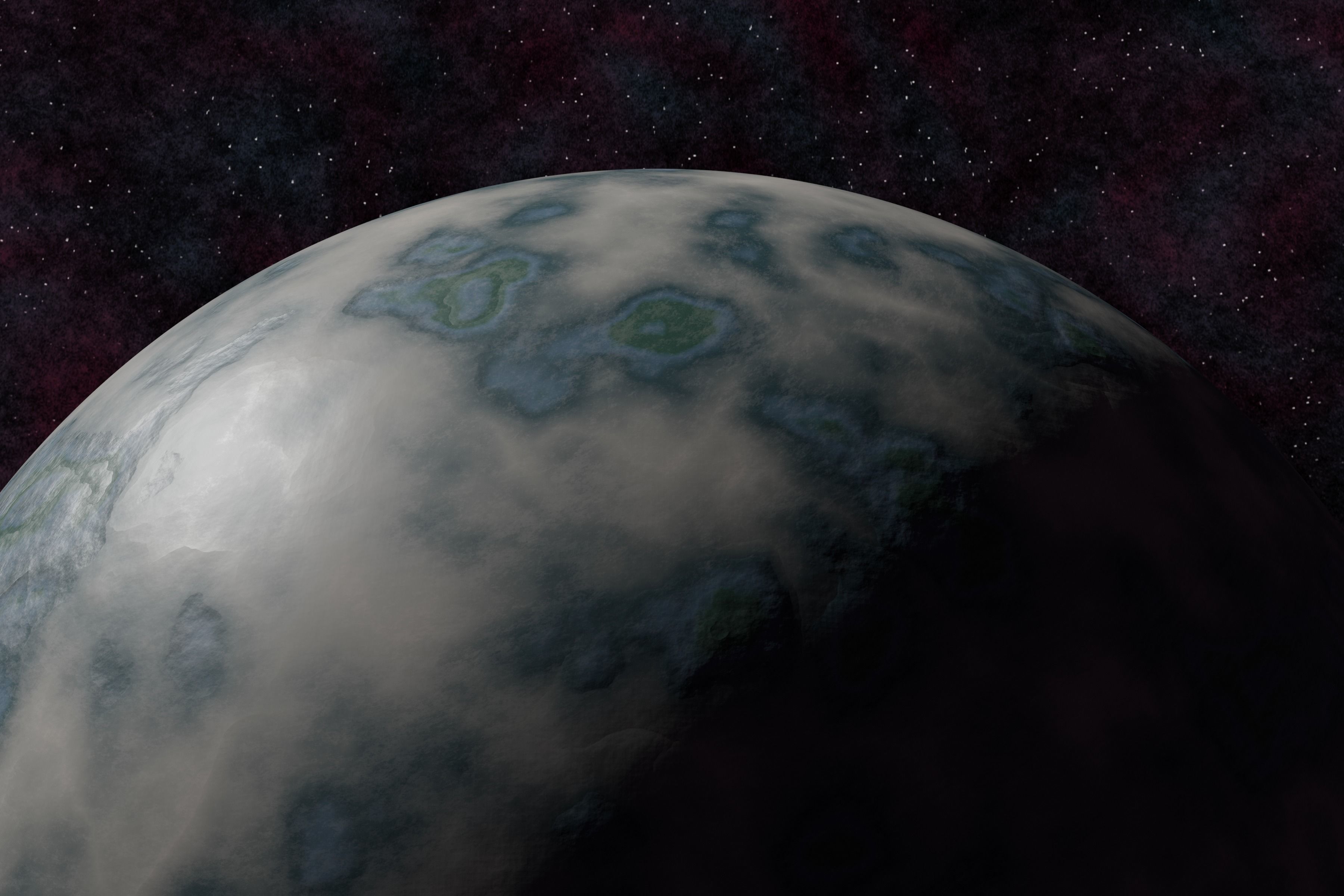 Ice planet 005-alfa Low-poly 3D model_8