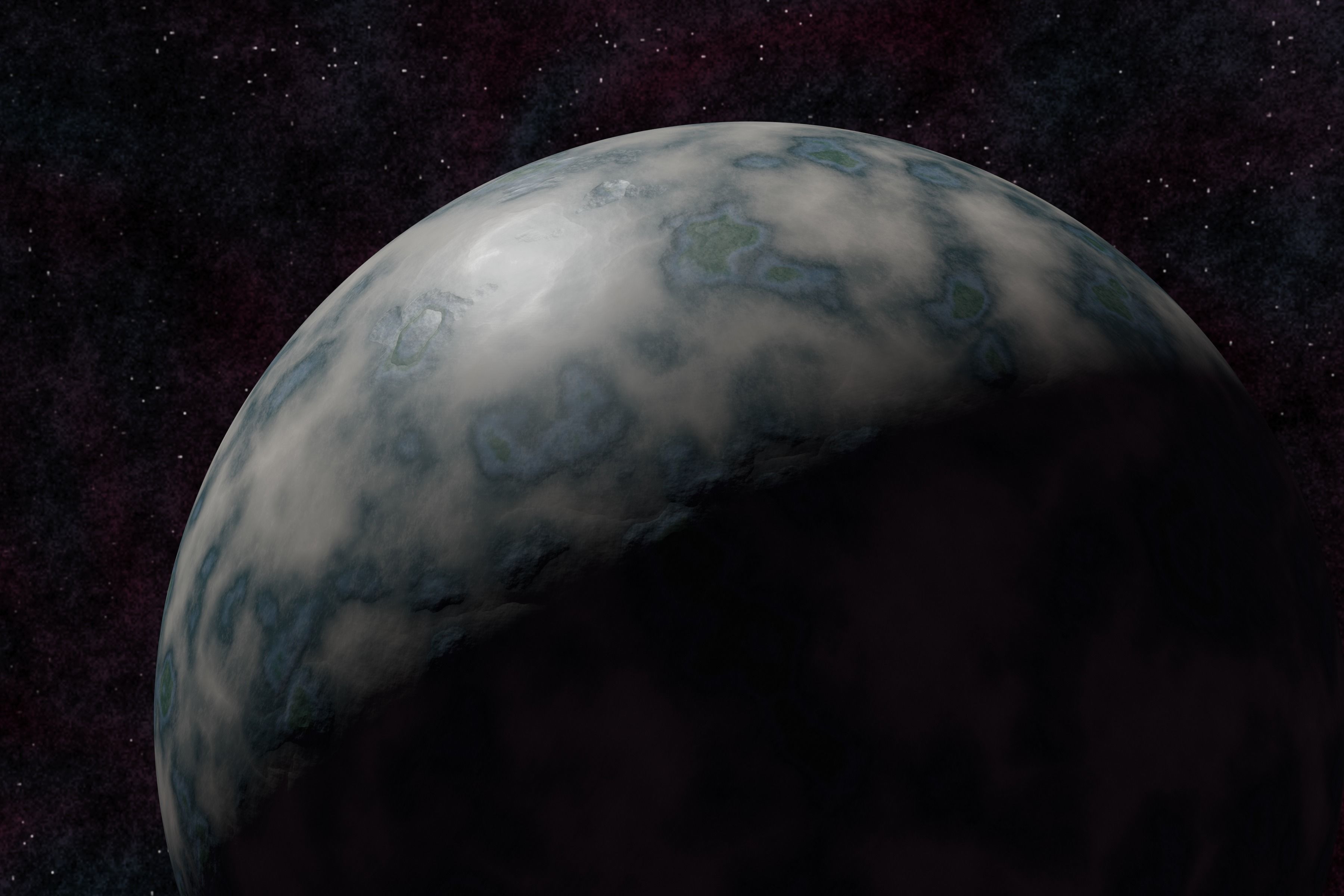 Ice planet 005-alfa Low-poly 3D model_6