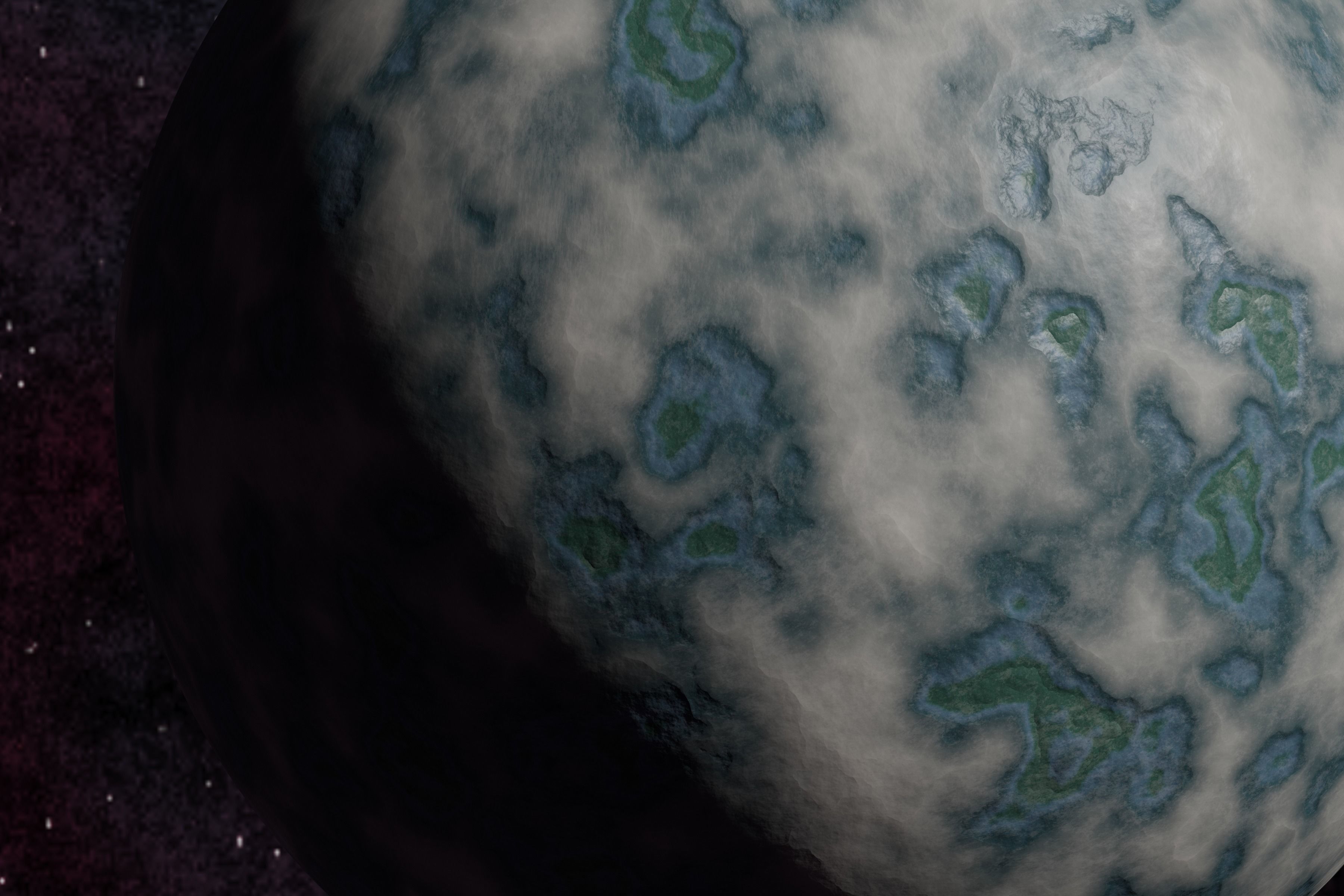 Ice planet 005-alfa Low-poly 3D model_2