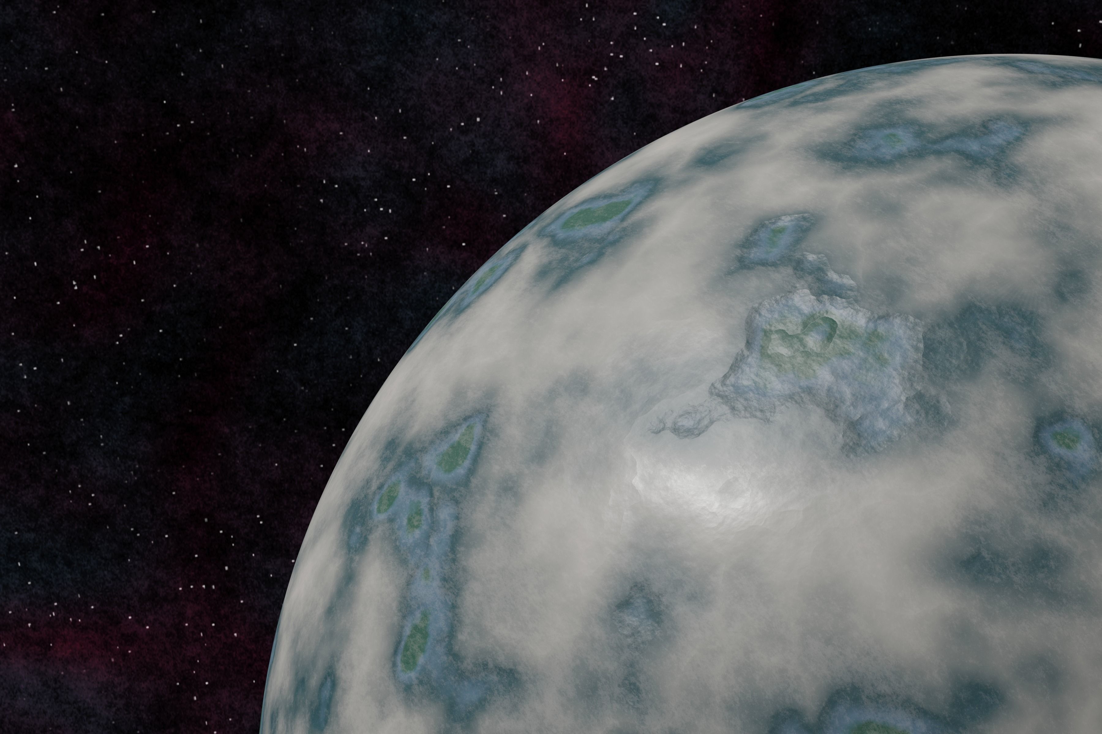 Ice planet 005-alfa Low-poly 3D model_5