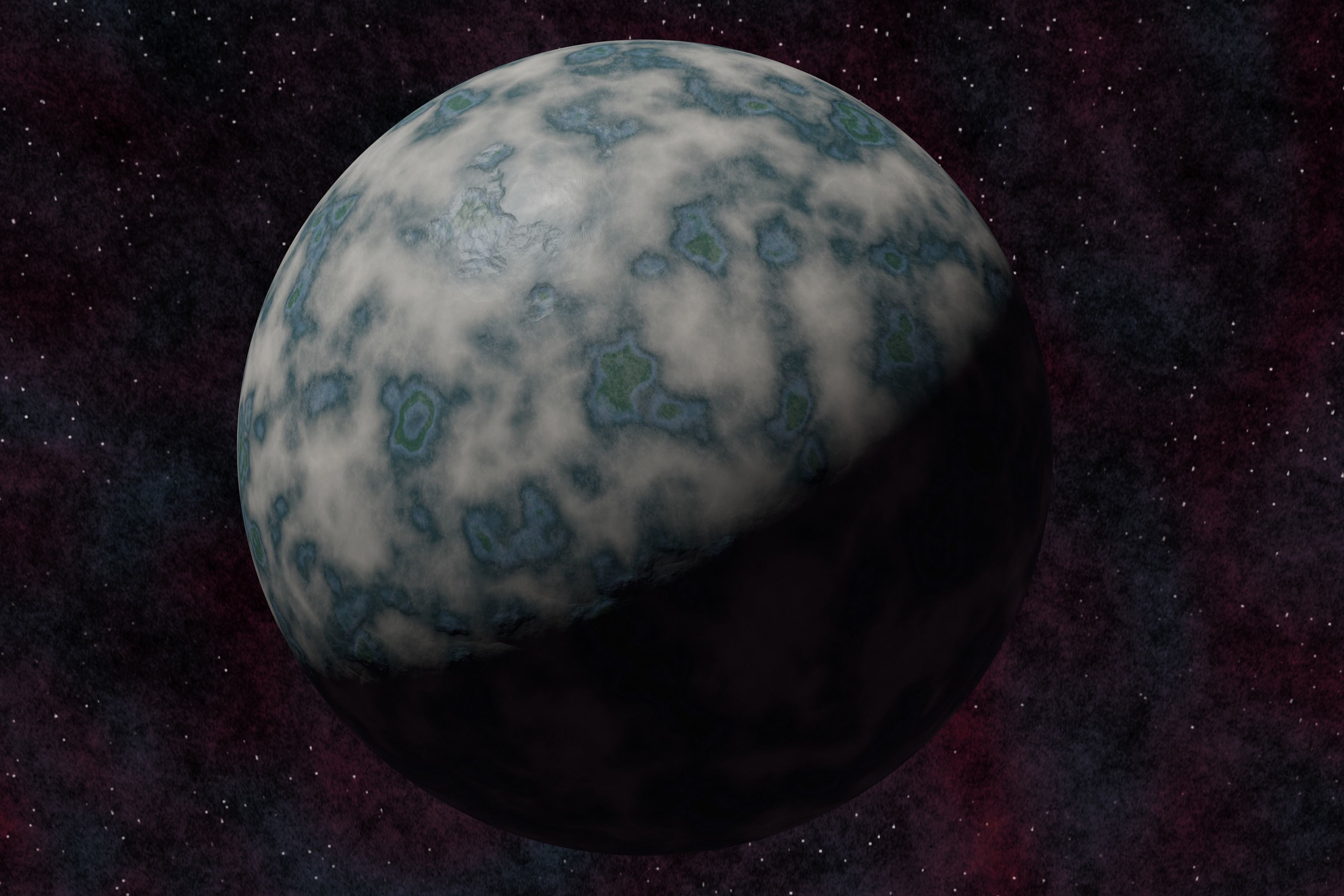 Ice planet 005-alfa Low-poly 3D model_9