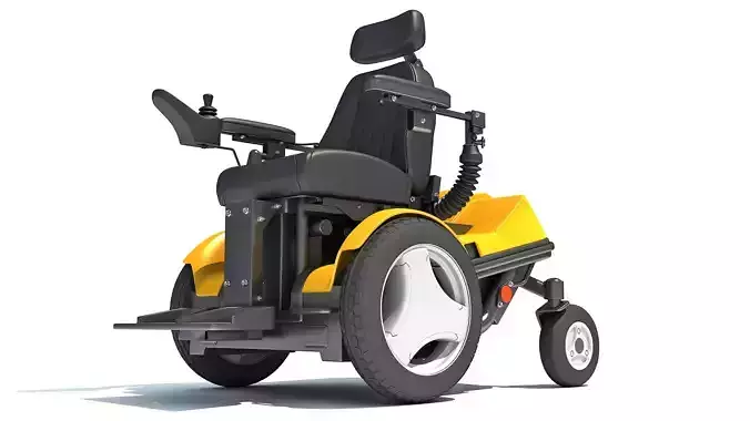 Electric Power Wheelchair 3D model