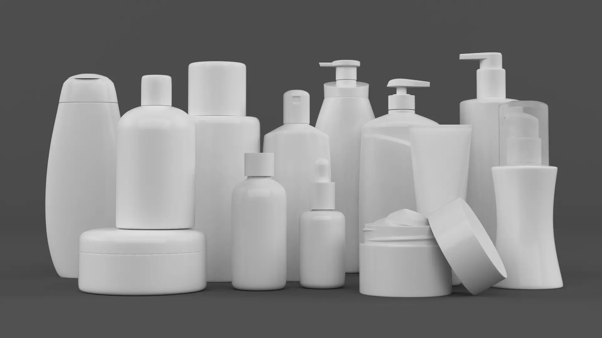 Plastic Bottles 3D model_0