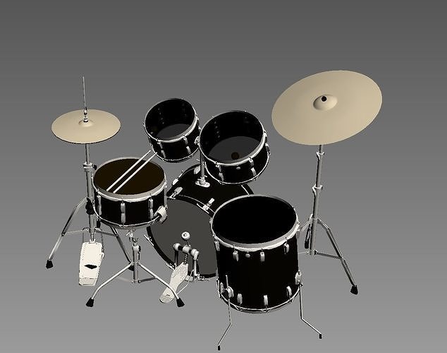 drummer  music Free 3D model