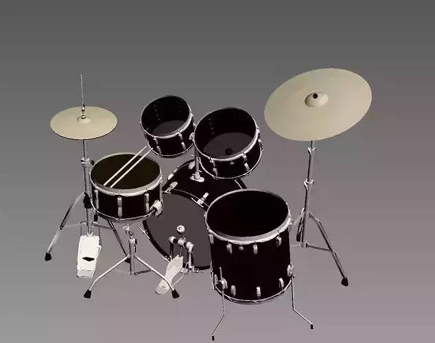 drummer  music Free 3D model