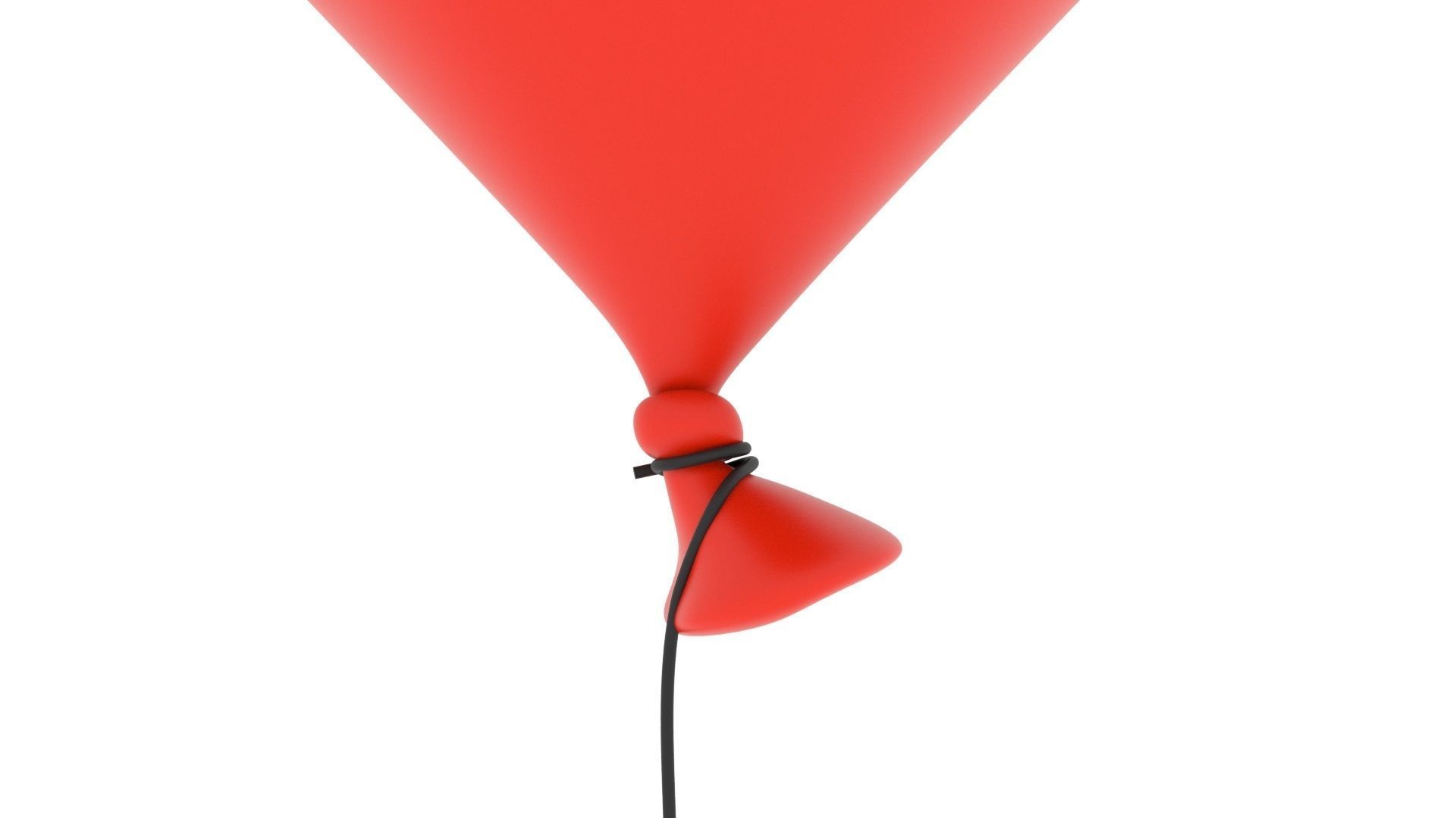 Balloons balloon Low-poly 3D model_6