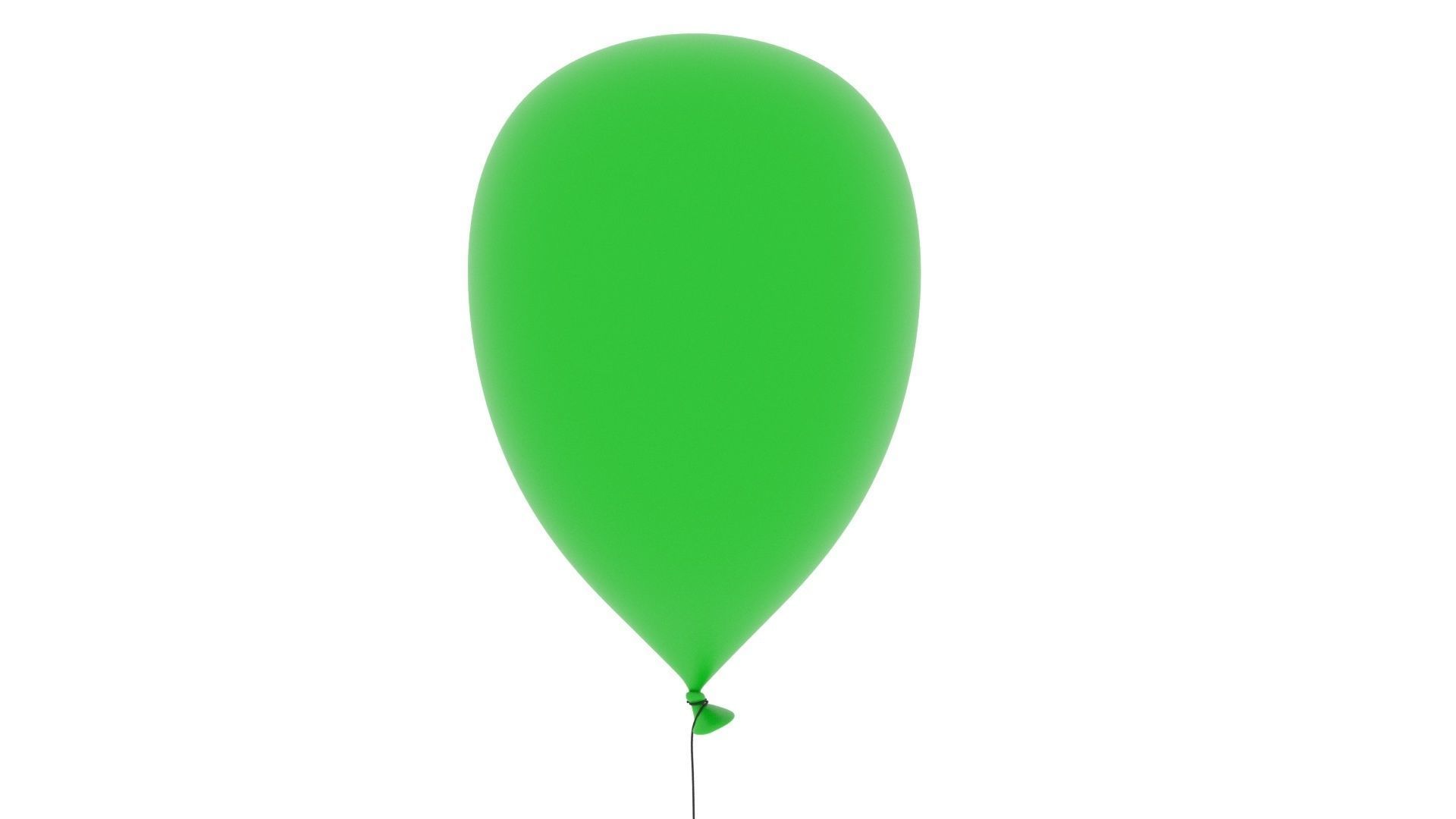 Balloons balloon Low-poly 3D model_2