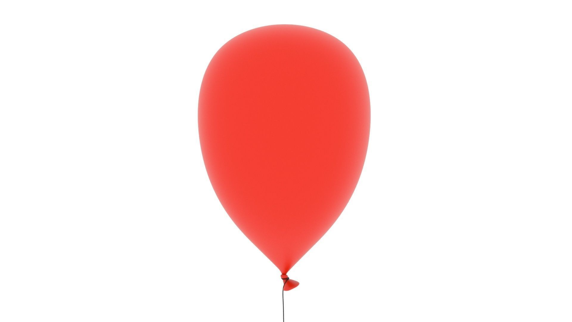 Balloons balloon Low-poly 3D model_4