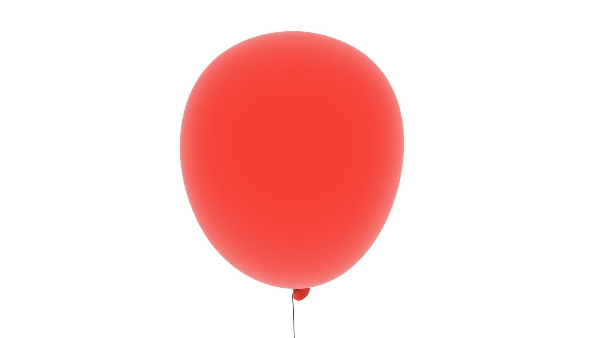 Balloons balloon Low-poly 3D model_7