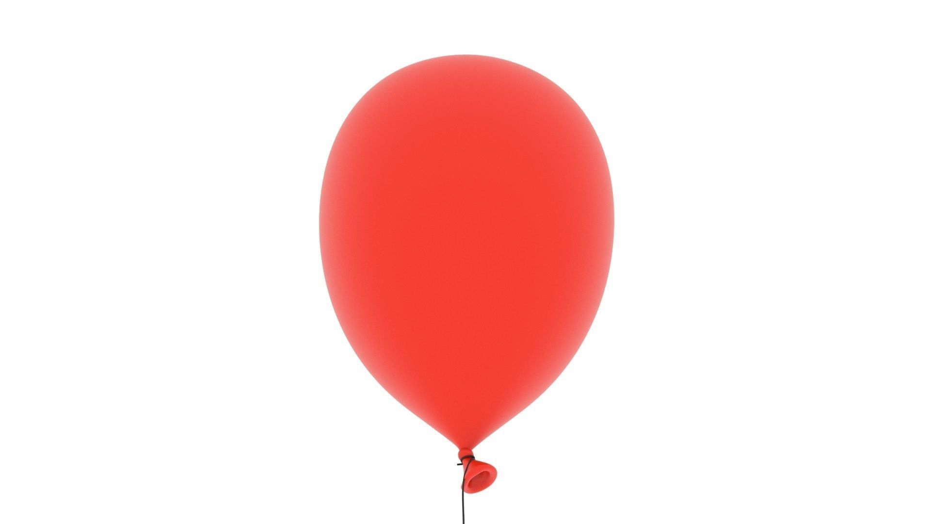 Balloons balloon Low-poly 3D model_5