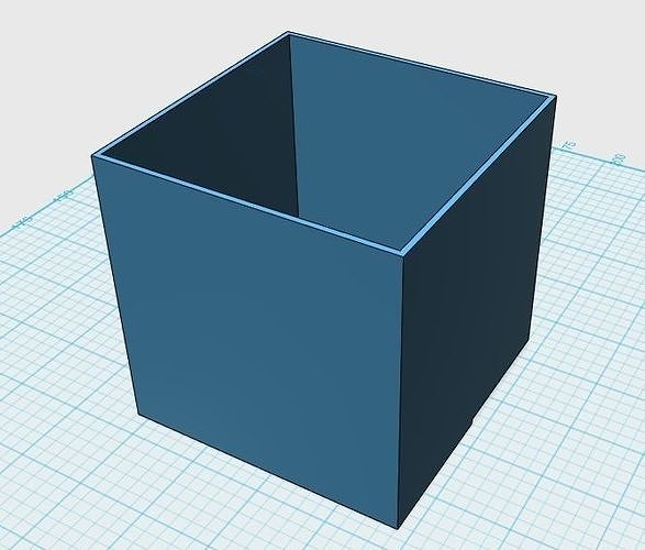 Plain stackable cube planter Free 3D print model