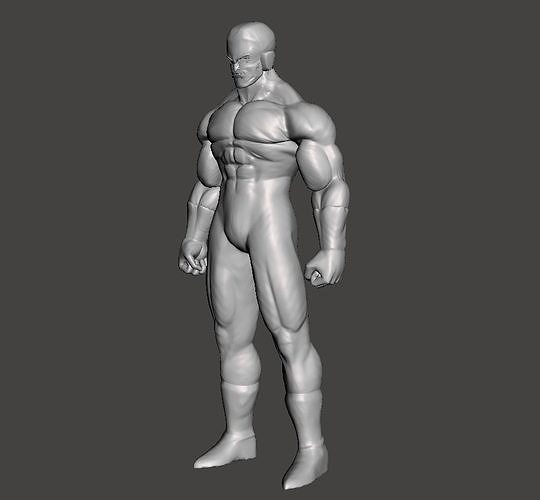 Tupper 3D Model man 3D print model