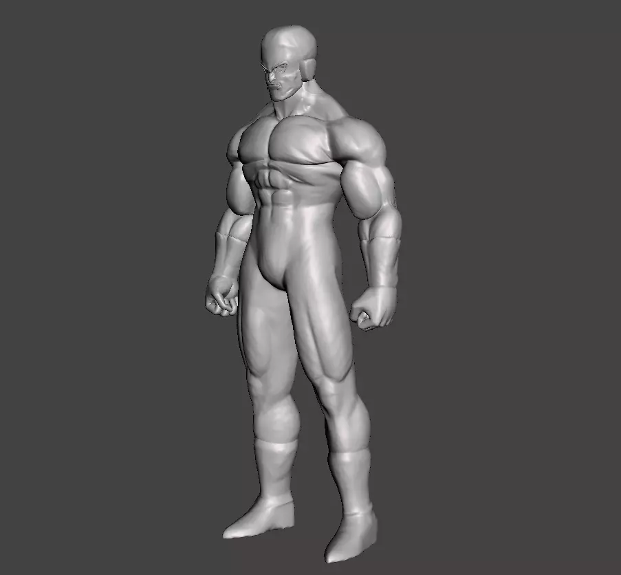 Tupper 3D Model man 3D print model_0