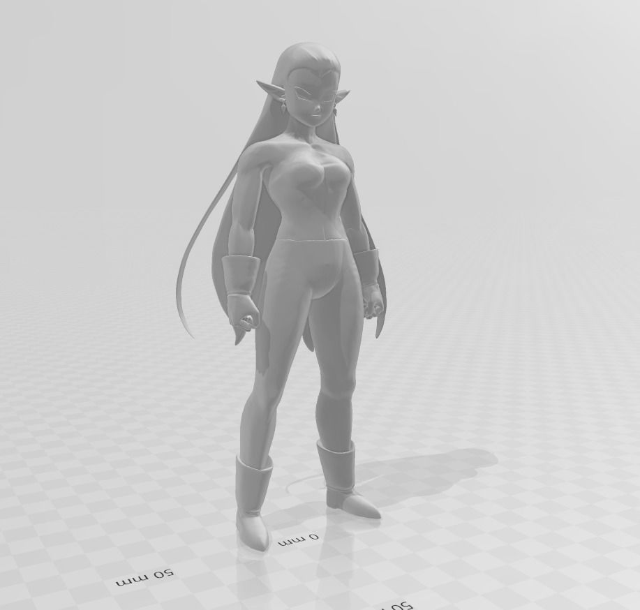 Cocotte 3D Model female character 3D print model_2