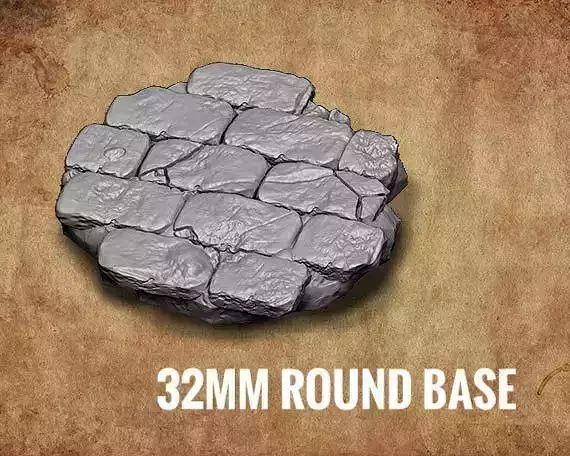 miniature base 32mm stone brick