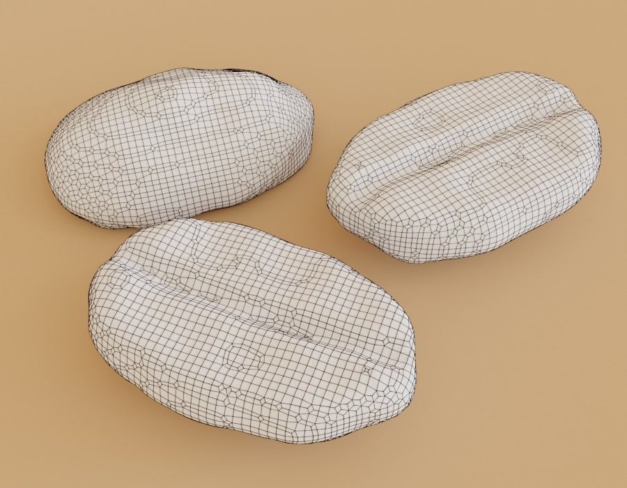 Coffee Bean PBR Free low-poly 3D model_3