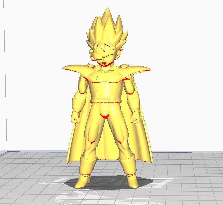 Vegeta Kid 3D Model 3D print model_2