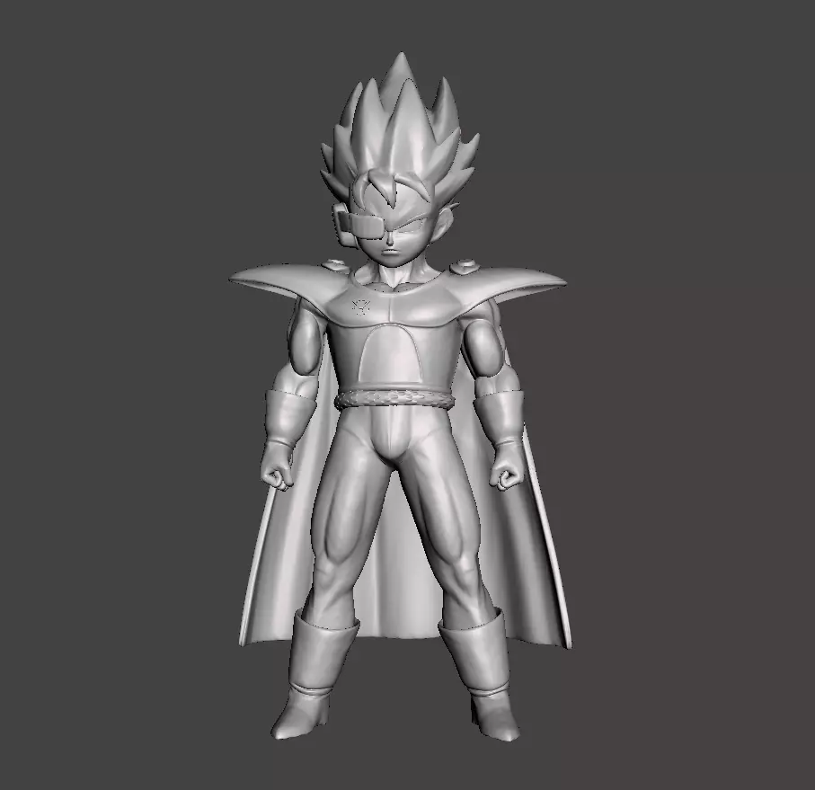 Vegeta Kid 3D Model 3D print model_0