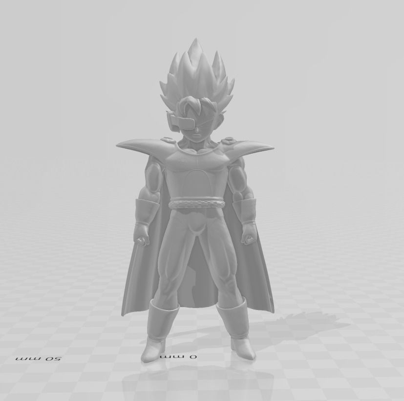 Vegeta Kid 3D Model 3D print model_1
