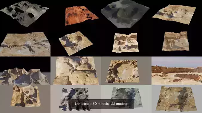 Landscape 3D models 3D Model Collection