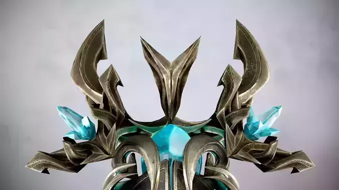 Golem head of character in game