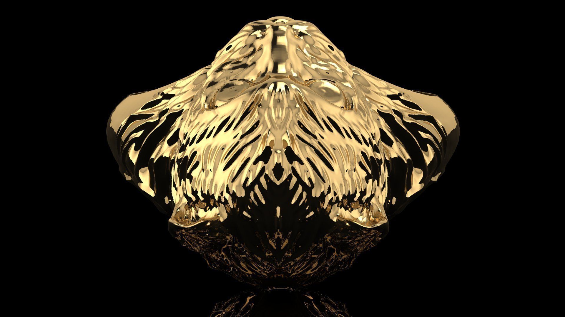 High Detailed Cat Ring 3D Print Model 3D print model_5