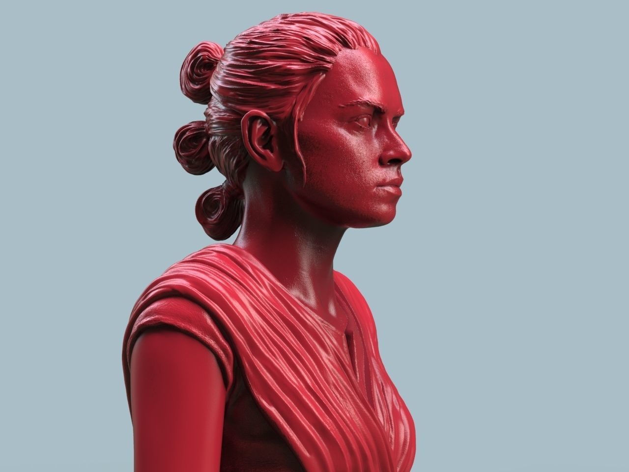 Rey Skywalker 3D print model_3