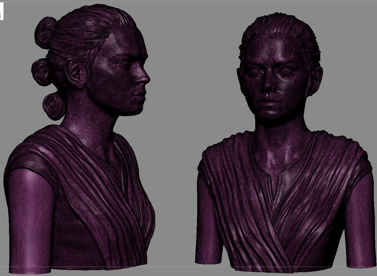 Rey Skywalker 3D print model_19