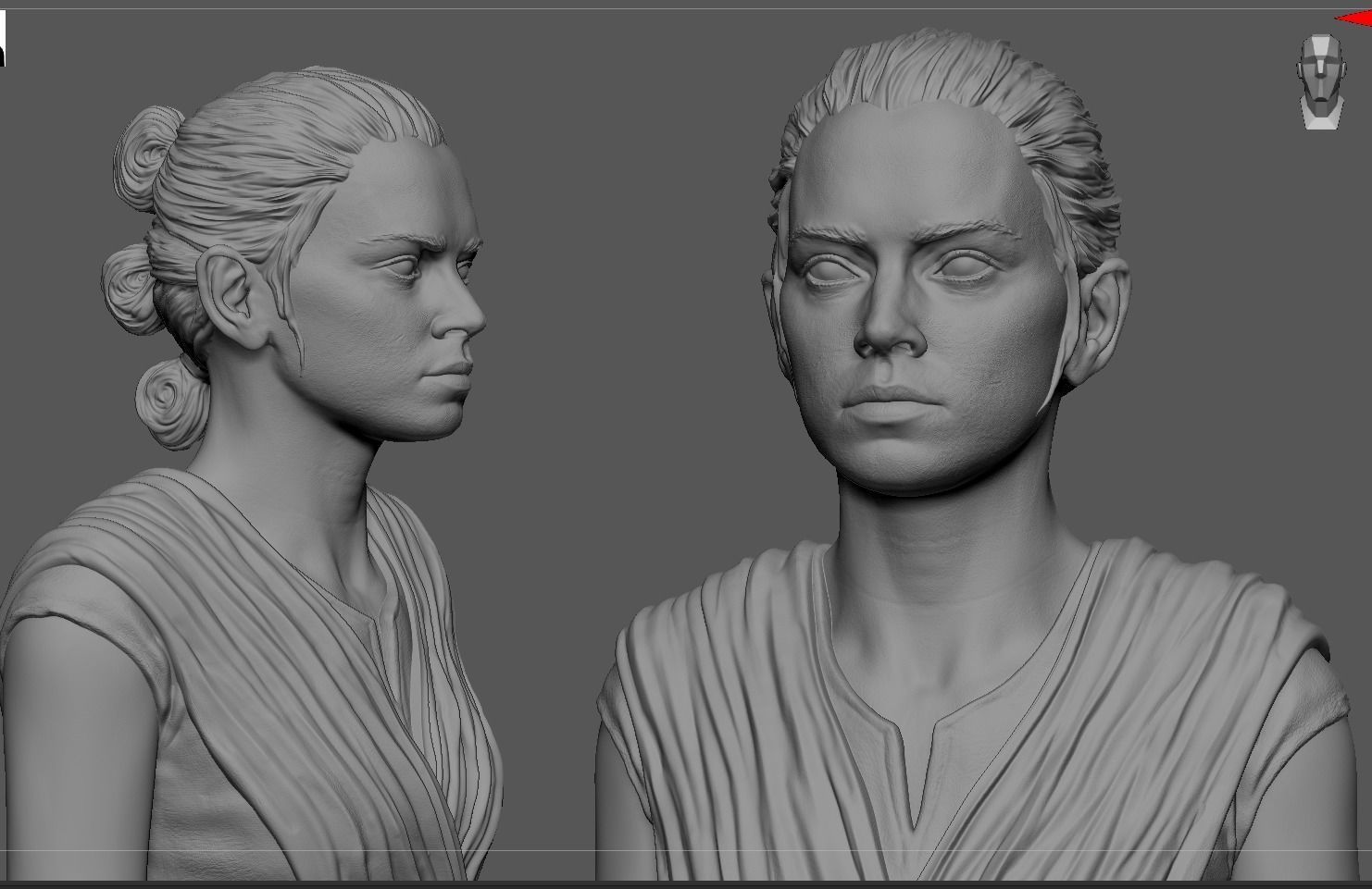 Rey Skywalker 3D print model_17