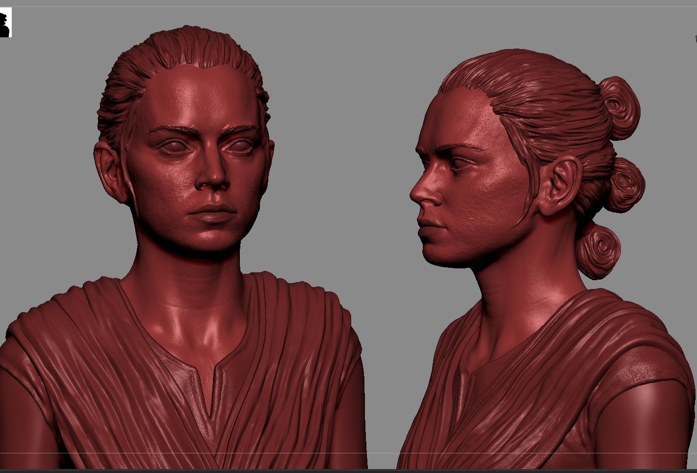 Rey Skywalker 3D print model_15