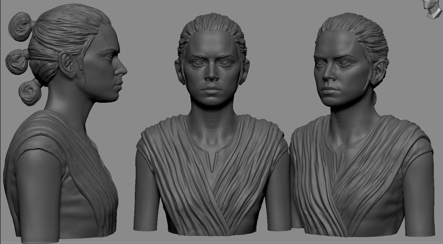 Rey Skywalker 3D print model_18