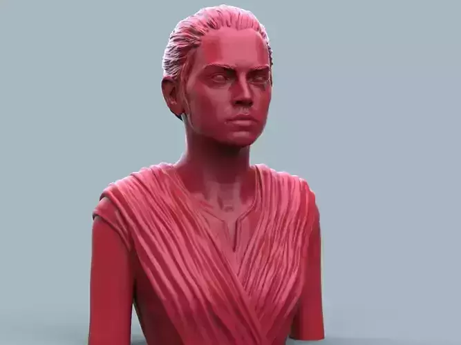 Rey Skywalker 3D print model