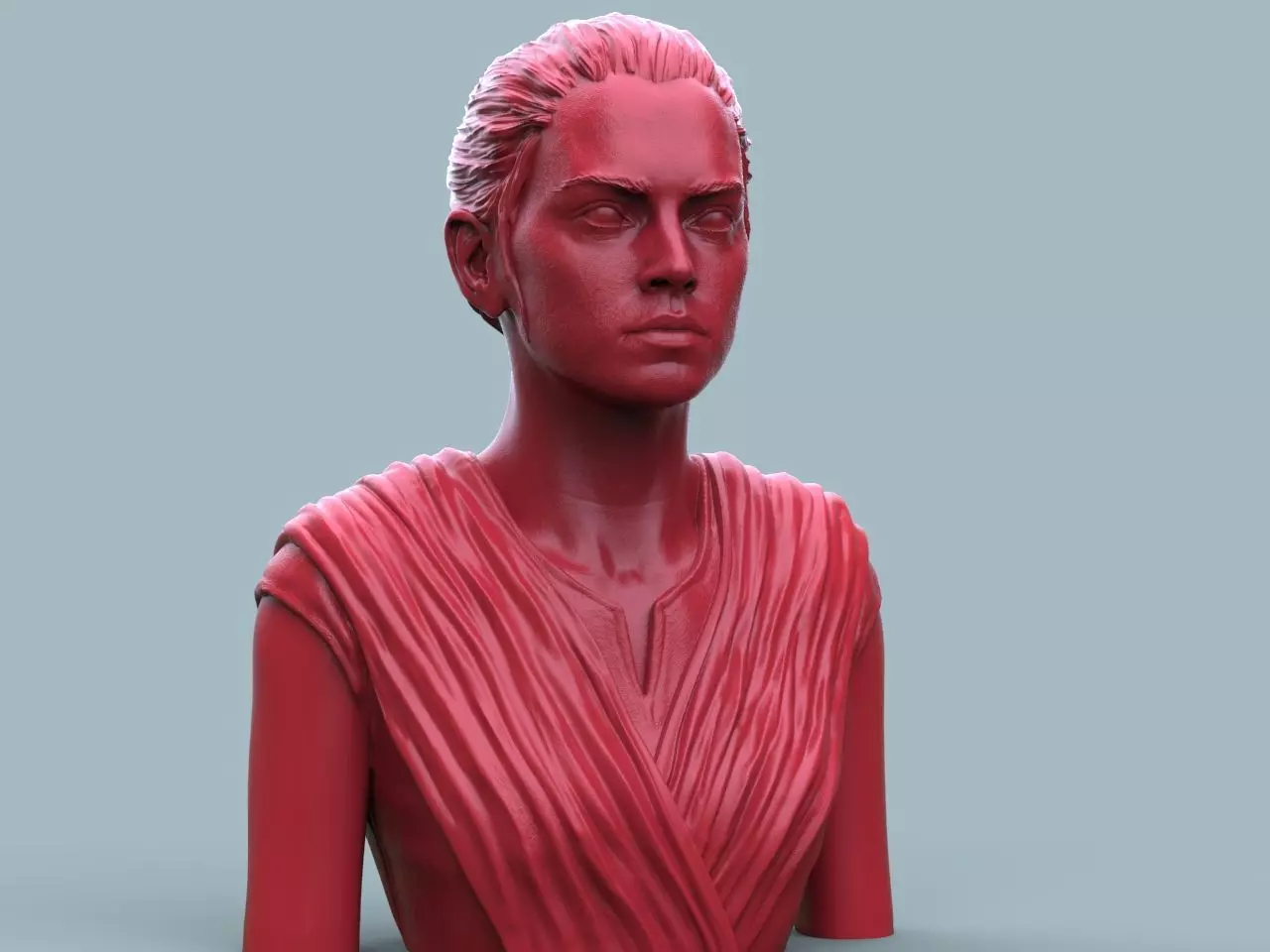 Rey Skywalker 3D print model_0