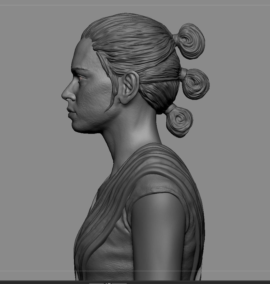Rey Skywalker 3D print model_7