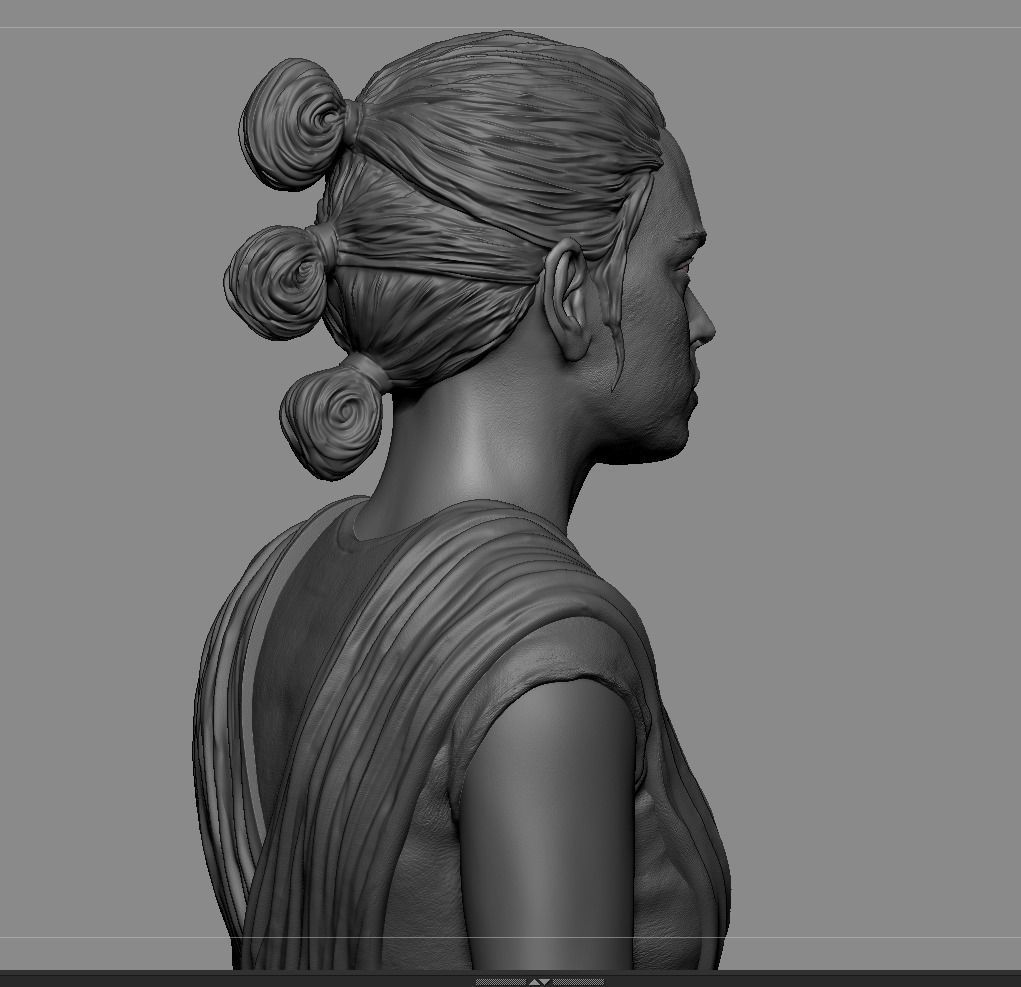Rey Skywalker 3D print model_10