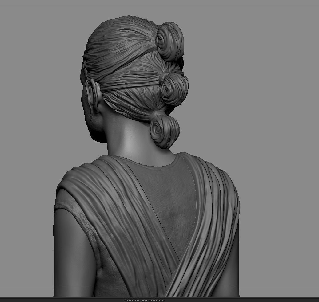 Rey Skywalker 3D print model_8