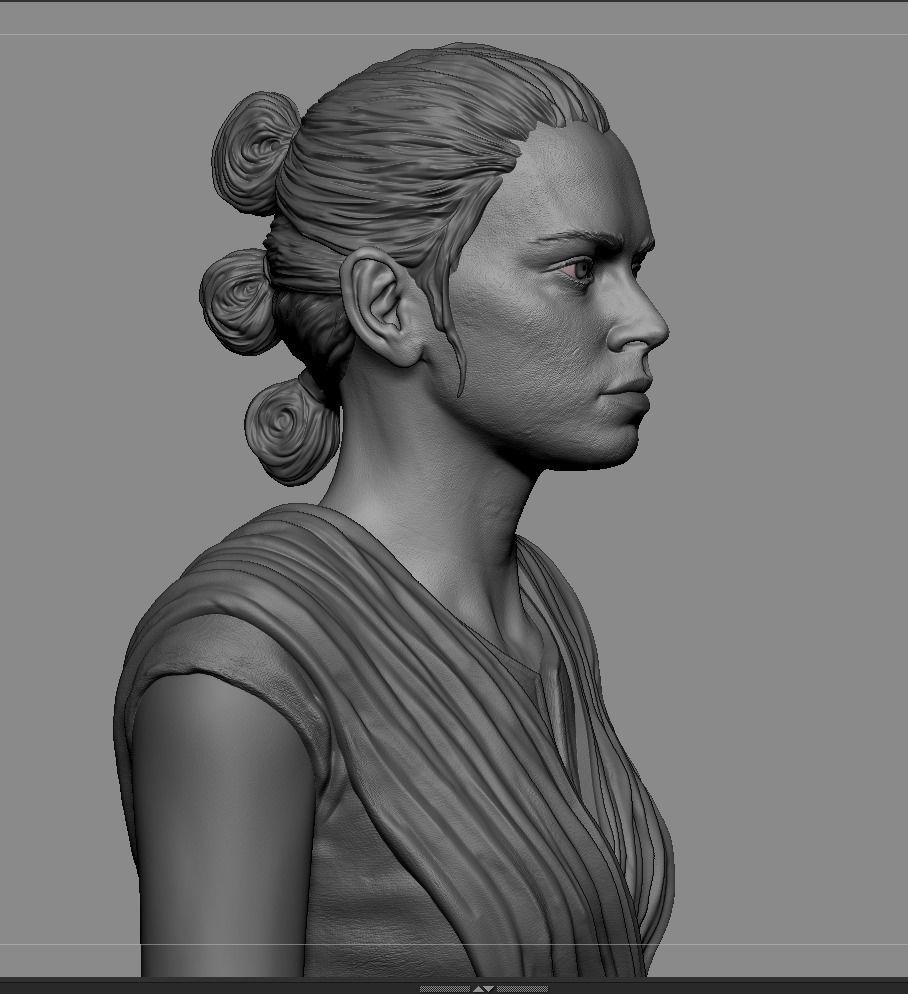 Rey Skywalker 3D print model_11