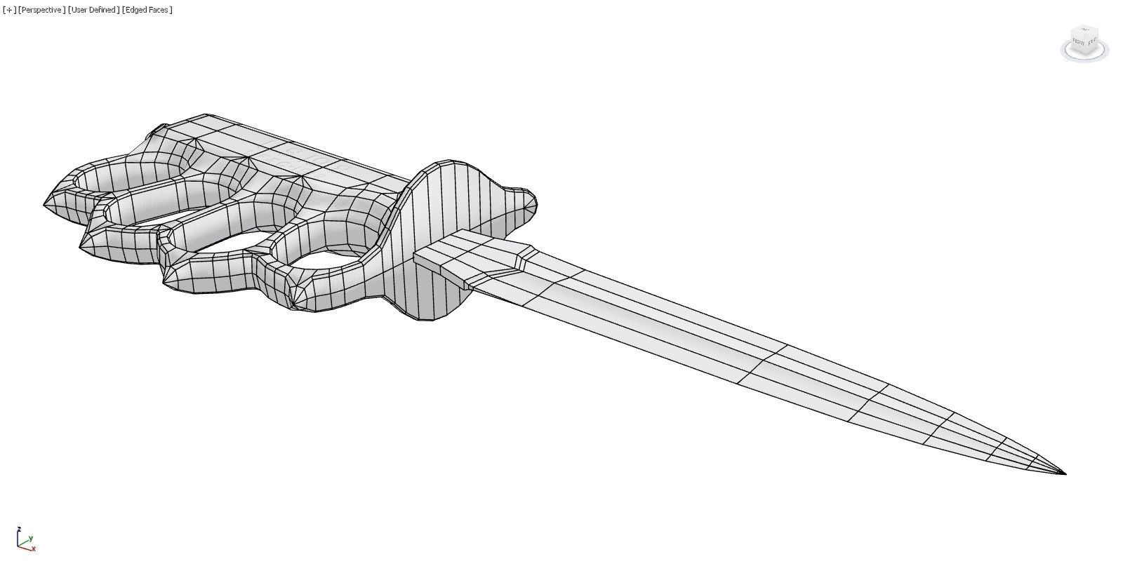 1918 mark I trench knife - Low Poly Low-poly 3D model_7