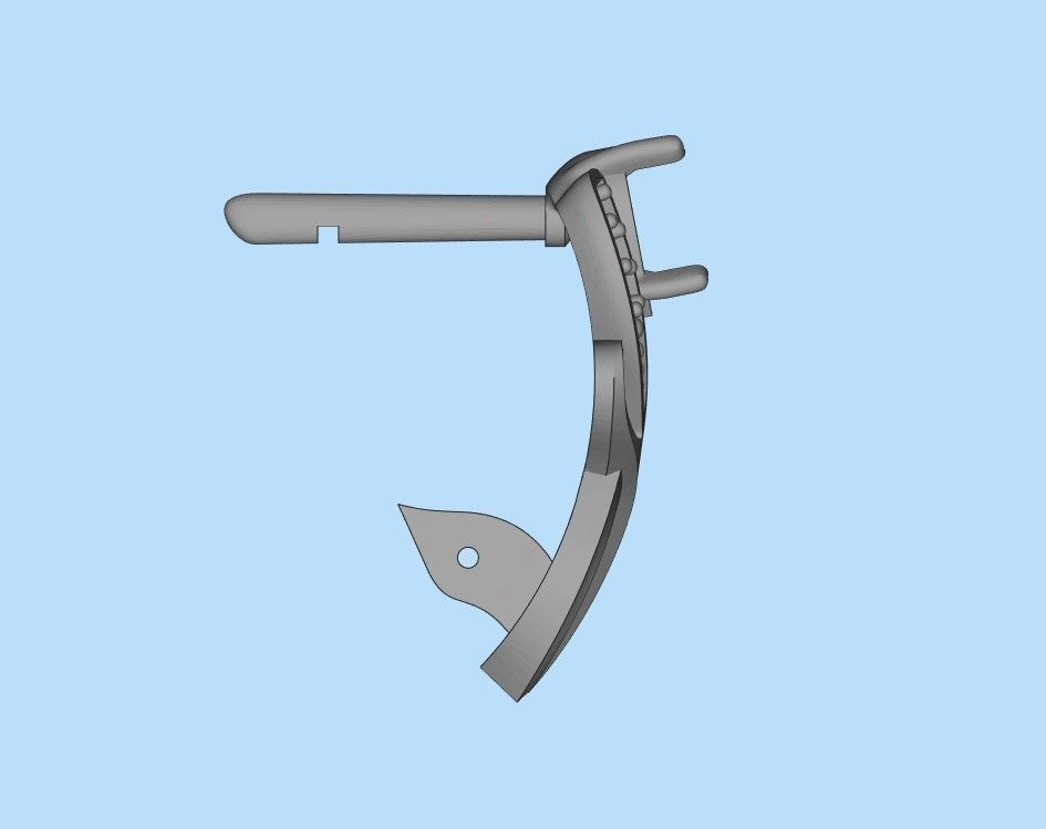 Women earrings with gems CAD 3dm stl 3D print model_35