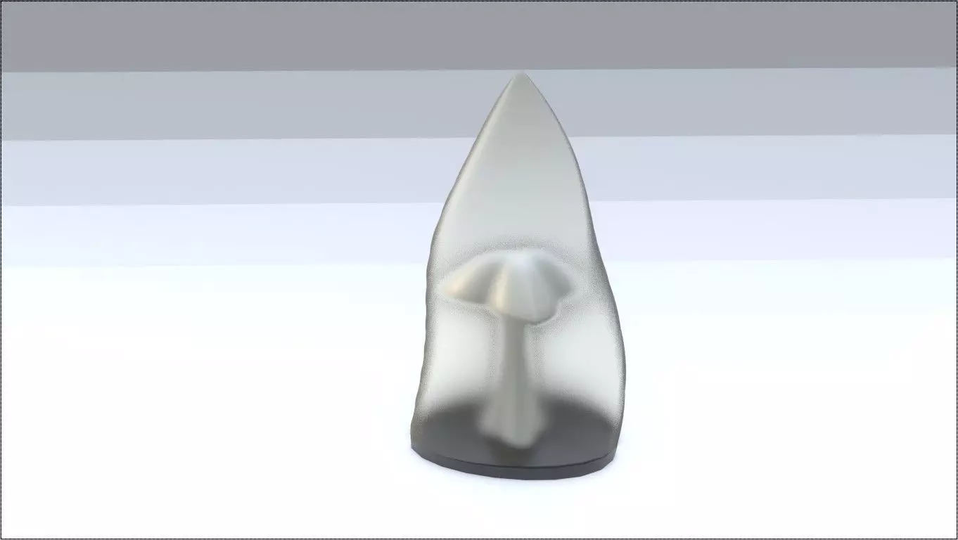 Decor Glass Flask Low-poly 3D model_0