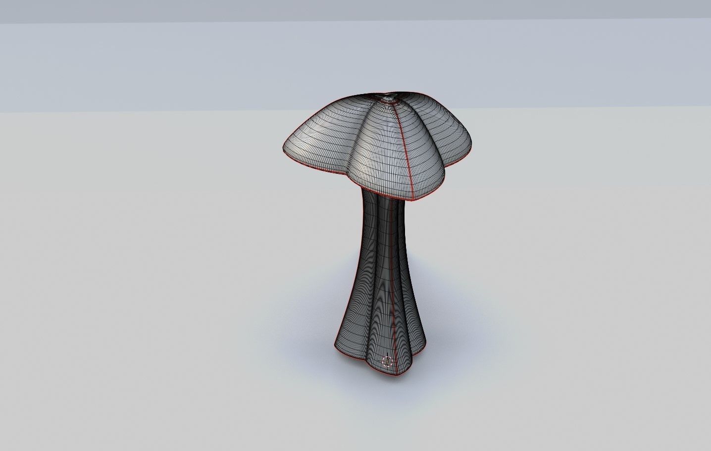 Decor Glass Flask Low-poly 3D model_4