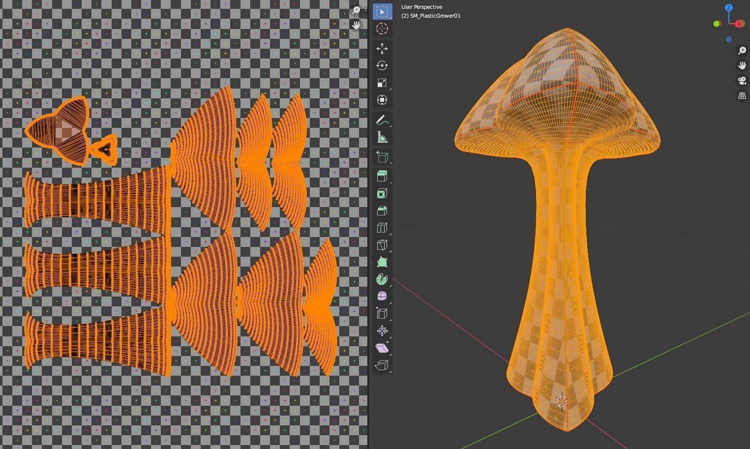 Decor Glass Flask Low-poly 3D model_6