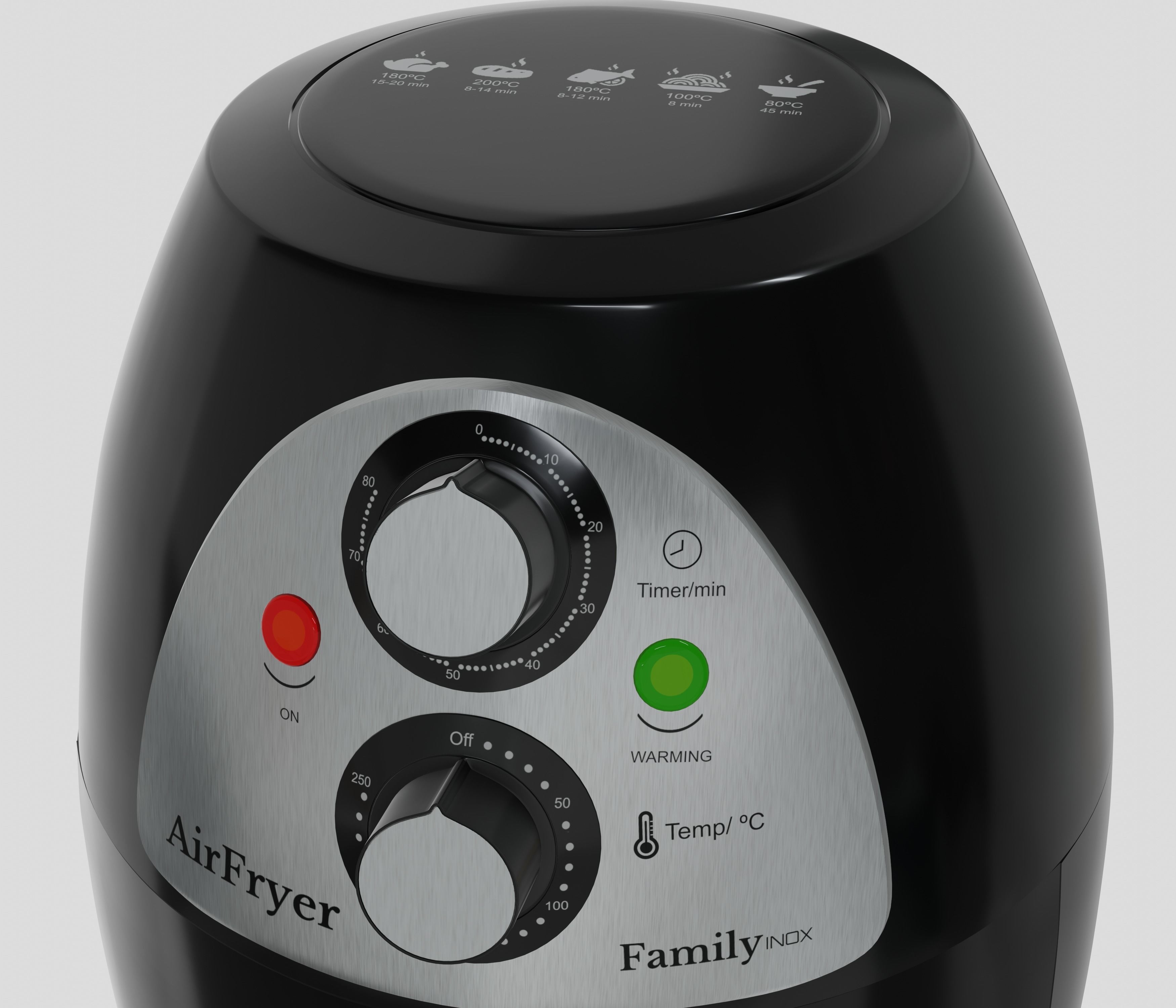 Air Fryer  Custom Model 3D model_7