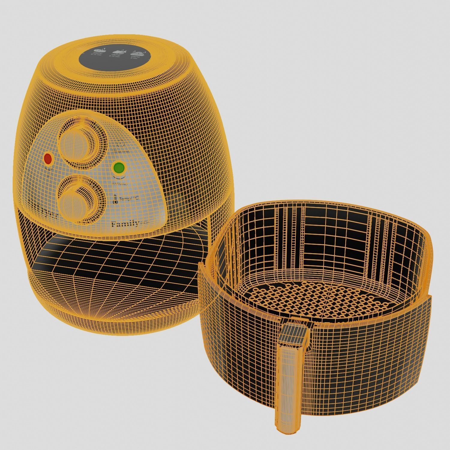 Air Fryer  Custom Model 3D model_11