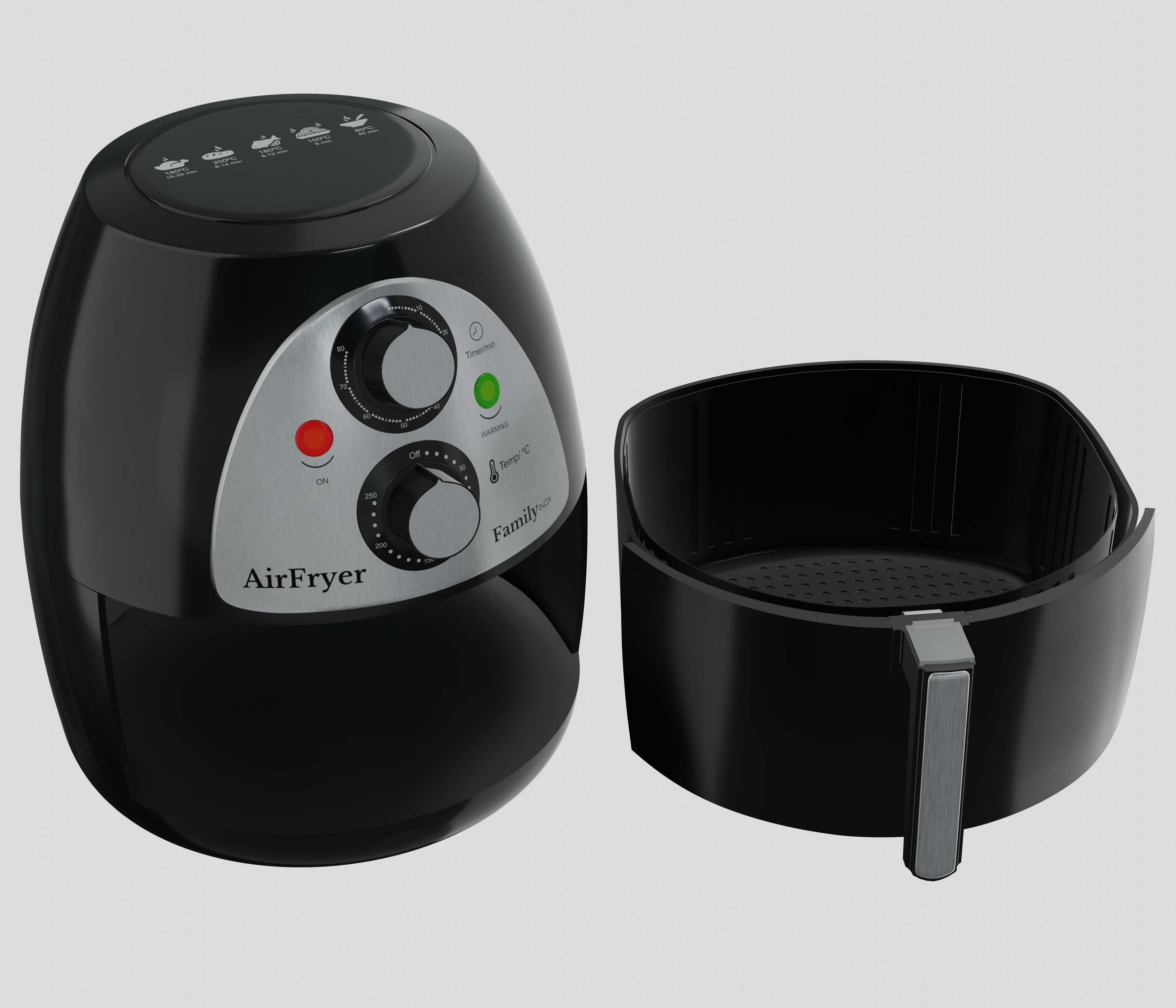 Air Fryer  Custom Model 3D model_5